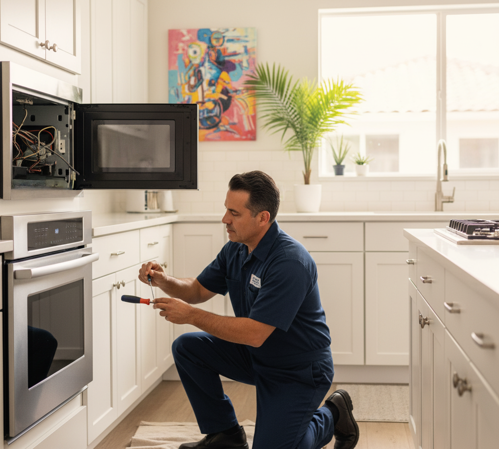 Microwave repair Delray Beach appliance technician